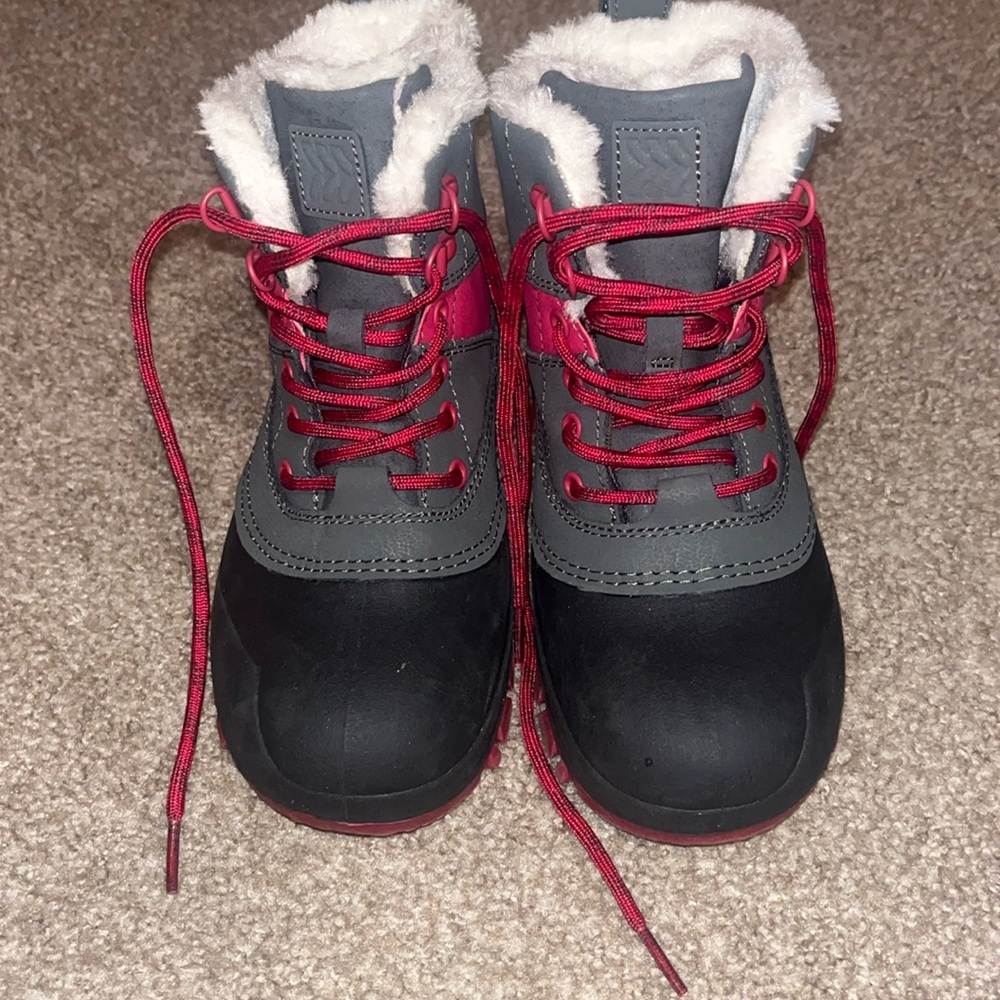 All in Motion Kids Rain & Snow Boots - Gray and Pink